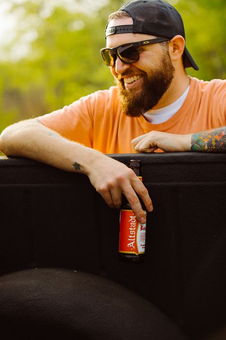 Altstadt Brewery campaign shot for Texas Monthly