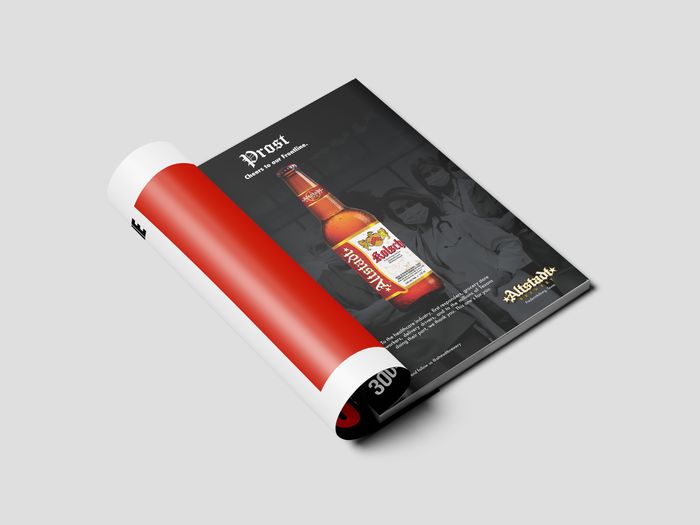 Texas Monthly ad mockup for Altstadt Brewery