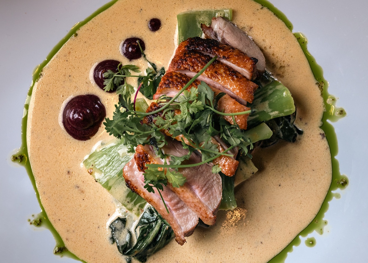 Plated entree photographed for a Hill Country restaurant